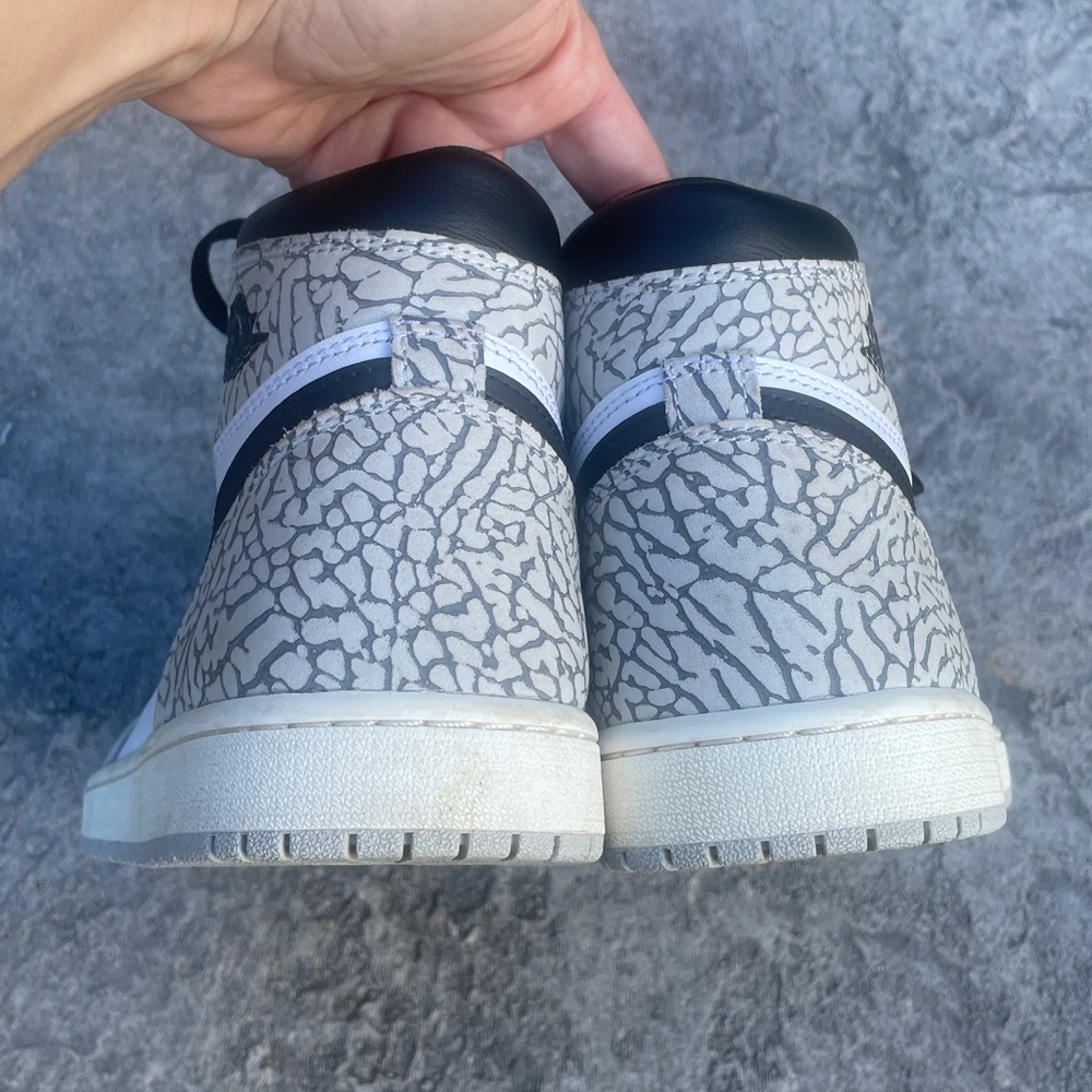 Nike Air Jordan 1 Retro High OG Men’s size 8.5 in White Cement - Picture 7 of 13